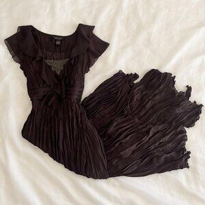 Woodland fairy asymmetric dress